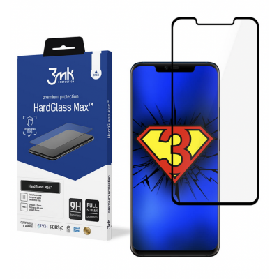3MK Tempered Glass 9H HARD GLASS for HUAWEI MATE 20 PRO - BLACK