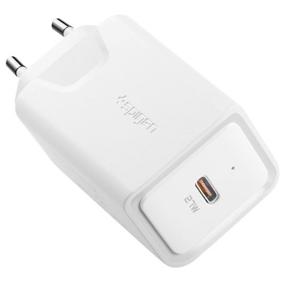 Spigen SGP Φορτιστης οικιακός F210 USB-C PD Port 27W EU PLUG - 000CA26477 - ΛΕΥΚΟ