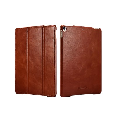 Case ICARER FOLIO Leather VINTAGE Triple Folded for iPad PRO 10.5 - BROWN