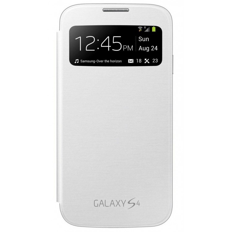 Θήκη Samsung ΓΝΗΣΙΑ Πορτοφόλι Cover για Galaxy S4 EF-CI950BWEGWW - ΛΕΥΚΟ