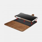 Θήκη ICARER FOLIO Δερμάτινη Leather Magsafe 2in1 Wallet με RFID για Apple iPhone 16 Pro 6.3 5G 2024 - ΚΑΦΕ - WMI16240720