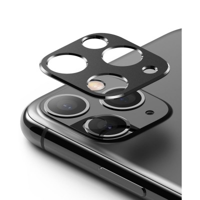 RINGKE CAMERA stainless steel STYLING 7H για CAMERA LENS Αpple iPhone 11 PRO 2019 - ΜΑΥΡΟ