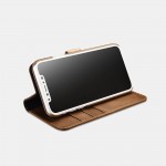 Θήκη ICARER FOLIO Δερμάτινη Leather Magsafe 2in1 Wallet με RFID για Apple iPhone 16 Pro 6.3 5G 2024 - ΚΑΦΕ - WMI16240720