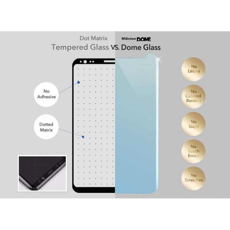 WHITESTONE DOME Γυαλί προστασίας Fullcover 3D 9H 0.33MM FULL CURVED για Samsung Galaxy NOTE 20 - ΔΙΑΦΑΝΟ
