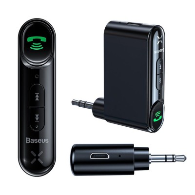 BASEUS WIRELESS AUDIO bluetooth Transmitter for car and audio devices - BLACK - WXQY-01