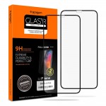 Spigen SGP Γυαλί προστασίας GLAS.tR SLIM HD Full Coverage CASE FRIENDLY για APPLE iPhone 11 PRO 2-PACK - ΜΑΥΡΟ - 057GL23120