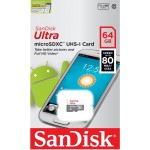 SanDisk Ultra ANDROID microSDXC 64GB 80MB/S - SDSQUNS-064G-GN3MN