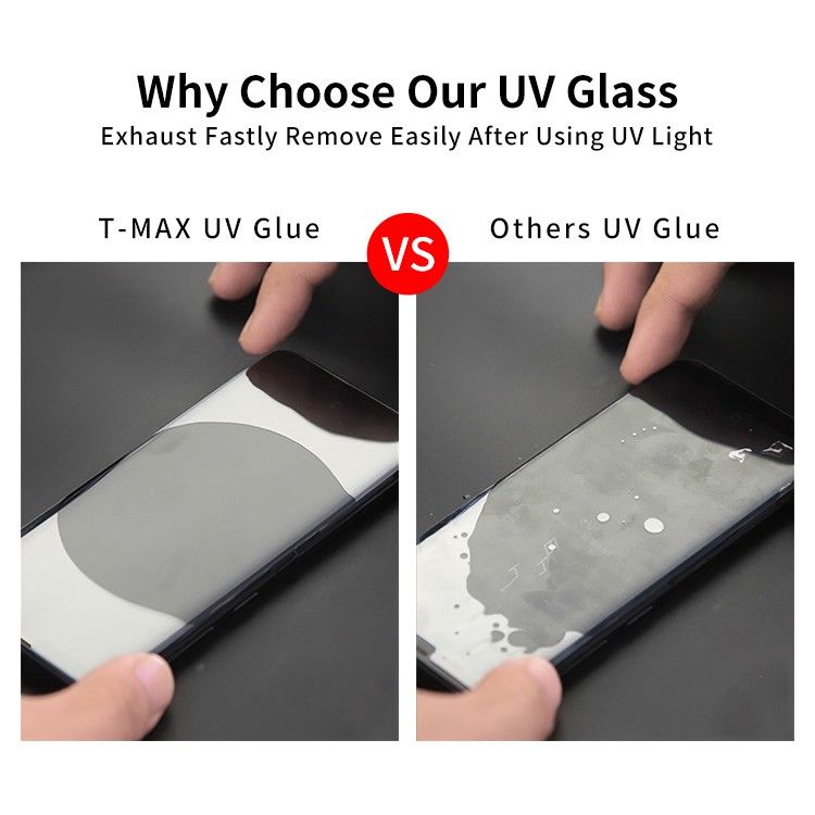T-MAX UV GLASS Γυαλί προστασίας Case Friendly Fullcover 3D FULL CURVED 0.3MM  για OnePlus 8 Pro - ΔΙΑΦΑΝΟ - TMX039