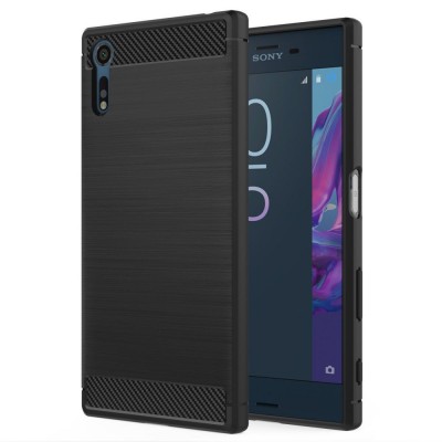 Θήκη TECH PROTECT CARBON για SONY XPERIA XZ - ΜΑΥΡΟ