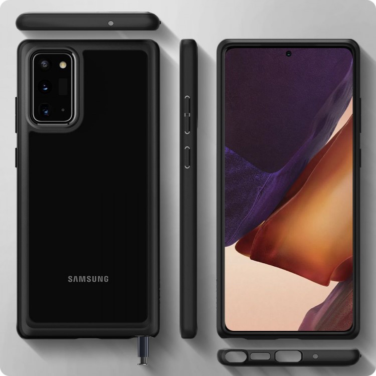 Θήκη SPIGEN SGP Ultra Ηybrid για Samsung Galaxy NOTE 20 - ΜΑΥΡΟ MATTE - ACS01420