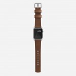 Nomad Horween Δερμάτινο Strap Modern για Apple Watch 1,2,3,4 - 38mm - 40mm - ΚΑΦΕ με ΑΣΗΜΙ ΚΛΙΠ