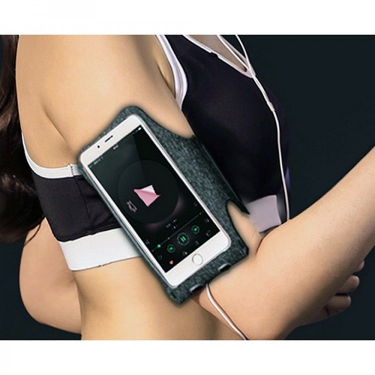 TECH-PROTECT TH10 UNIVERSAL Sports Velcro Armband Phone Holder για Smartphones max 6.5 - ΓΚΡΙ - KF2312952