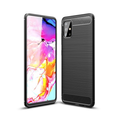 Θήκη TECH PROTECT CARBON για Samsung Galaxy A51 2020 - ΜΑΥΡΟ