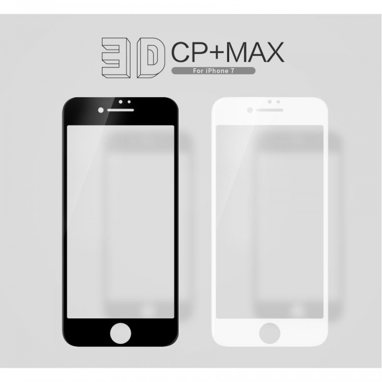 Nillkin Γυαλί προστασίας 3D CURVED CP PLUS MAX Anti-Explosion Glass Screen Protector για Apple iPhone 7 - ΛΕΥΚΟ