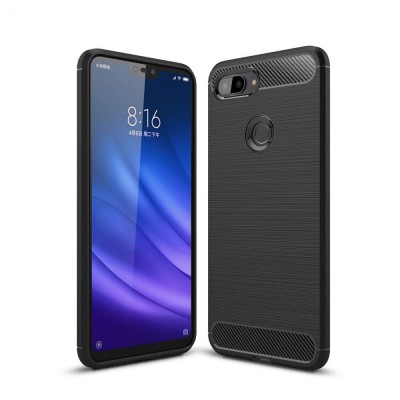 Case TECH PROTECT CARBON for XIAOMI smartphone MI8 LITE - BLACK