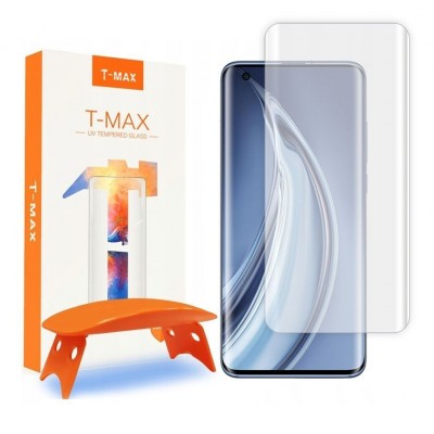T-MAX UV GLASS Tempered Glass Case Friendly Fullcover 3D FULL CURVED 0.3MM for XIAOMI Mi 11, Mi11 Pro - CLEAR