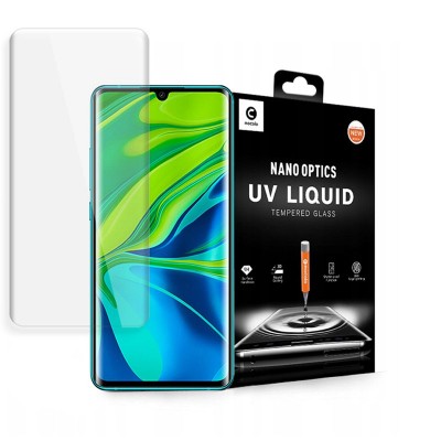 MOCOLO UV LED GLASS Tempered Glass Fullcover 3D 9H FULL CURVED 0.3MM for XIAOMI MI NOTE 10/ MI NOTE 10 PRO - CLEAR