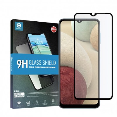 Screen Protector Fullcover Case Friendly MOCOLO TG+3D 0.3MM FULL GLUE Tempered Glass for Samsung Galaxy A02S 2021 - BLACK
