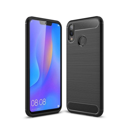 Θήκη TECH PROTECT CARBON για HUAWEI P SMART+ PLUS 2018 - ΜΑΥΡΟ