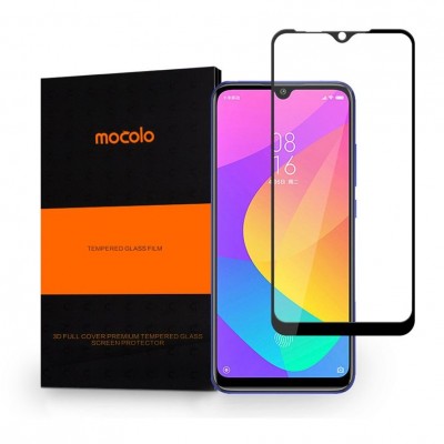 Screen Protector Fullcover MOCOLO CF TG+3D 0.3MM Tempered Glass for XIAOMI MI A3 - BLACK