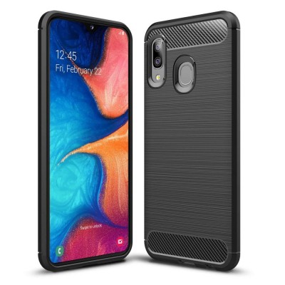 Case TECH PROTECT CARBON for Samsung Galaxy A10 2019 - BLACK