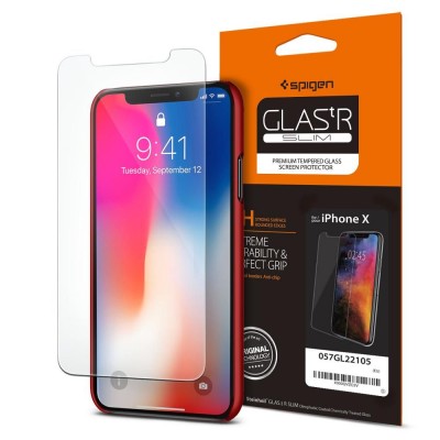 Spigen SGP Tempered Glass GLAS.tR SLIM CASE FRIENDLY for APPLE iPhone 11 PRO, IPHONE X,XS - CLEAR - 063GL24514