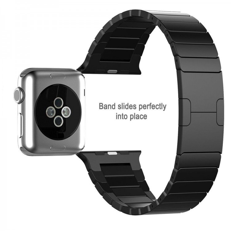TECH-PROTECT LINKBAND Strap stainless steel για Apple Watch 1,2,3,4 - 42mm,44mm - ΜΑΥΡΟ