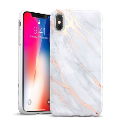 Θήκη ESR MARBLE για APPLE IPHONE X - ΓΚΡΙ ΛΕΥΚΟ