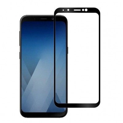 Screen Protector Fullcover BS MOCOLO TG+3D 0.3MM Tempered Glass for Samsung Galaxy A8 2018 - BLACK 