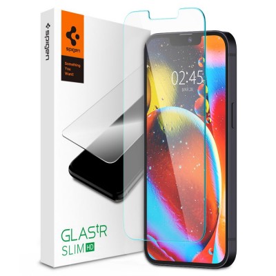 Spigen SGP Tempered Glass GLAS.tR SLIM FC CASE FRIENDLY for APPLE IPHONE 13 PRO MAX 6.7, iPhone 14 PLUS 6.7 - CRYSTAL CLEAR - AGL03382
