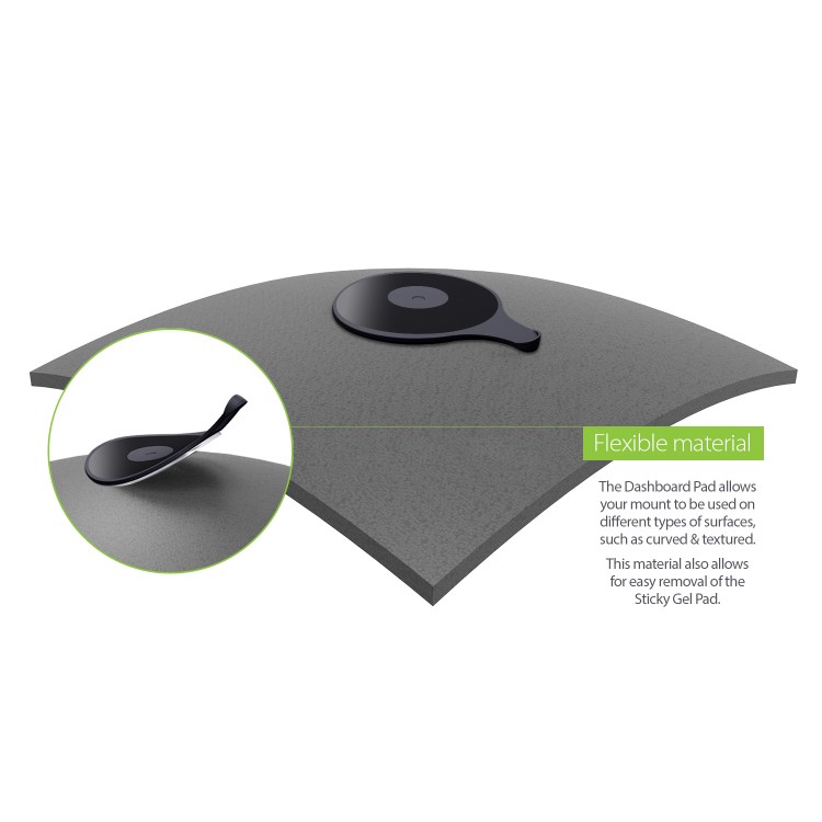 iOttie Sticky Gel Ταμπλό Pad για βάσεις αυτοκινήτων - ΜΑΥΡΟ - ACDPIO101