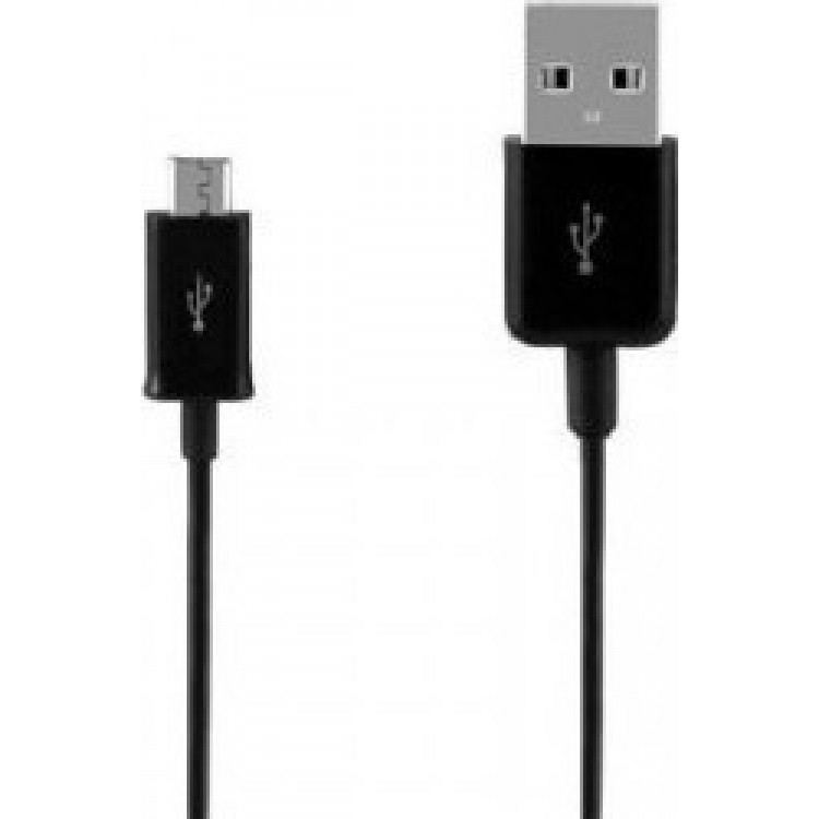 Samsung Γνήσιο καλώδιο φόρτισης MICROUSB 2A 1.0μ - ΜΑΥΡΟ - BULK - ECB-DU5ABE 
