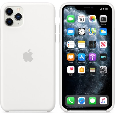 Case Genuine Apple Silicone for iPhone 11 PRO MAX 6.5 - WHITE - MWYX2ZMA