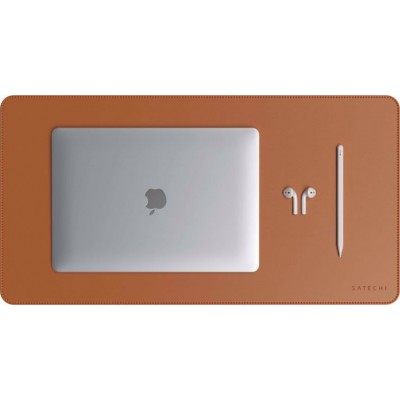 Satechi Eco-Leather DeskMate Mouse Pad Desk PAD, MOUSE PAD - BROWN - ST-LDMN