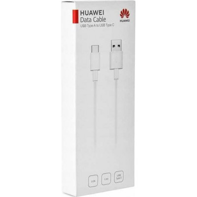 HUAWEI GENUINE Καλώδιο Φόρτισης Συγχρονισμού TYPE-C 1.0μ - CP51 - ΛΕΥΚΟ - RETAIL