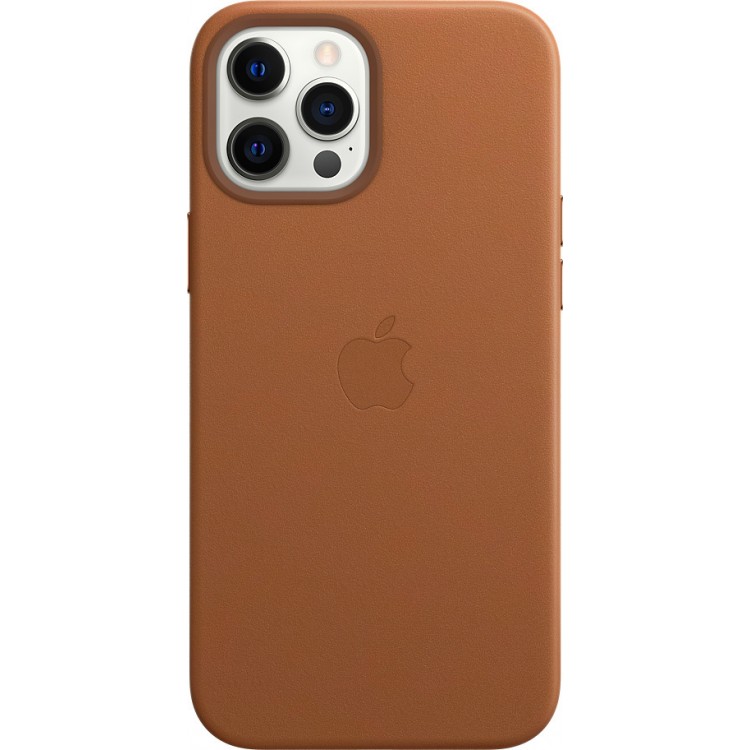 Θήκη Γνήσια Apple Δερμάτινη για Apple iPhone 12, 12 Pro - ΚΑΦΕ Saddle Brown - MHKF3ZMA