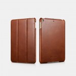 Case ICARER FOLIO Leather VINTAGE για iPad MINI 5 2019 - Καφέ - RID-799BN
