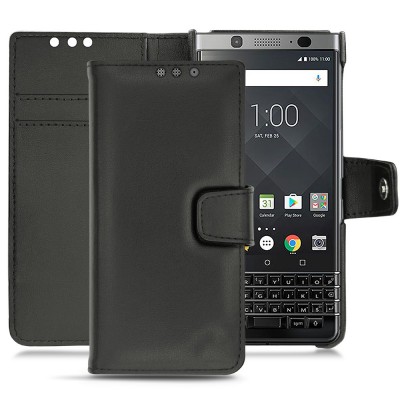 Case NOREVE Leather Wallet for BLACKBERRY KEYONE Evolution, Tradition - BLACK - 22239TB1PUf