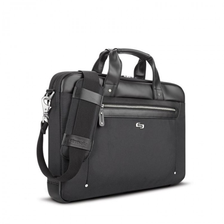 Solo Irving Slim Briefcase laptop Τσάντα μεταφοράς για 15.6 Laptop - ΜΑΥΡΟ - EXE150-4