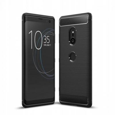 Case TECH PROTECT CARBON for SONY XPERIA XZ3 - BLACK