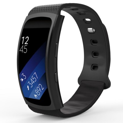 Tech Protect SMOOTH for NEW Samsung galaxy GEAR FIT 2 smartwatch - BLACK