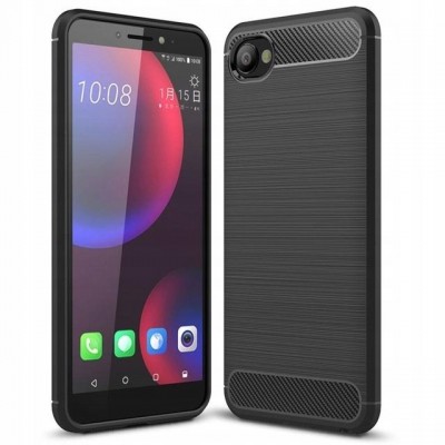 Θήκη TECH PROTECT CARBON για HTC DESIRE 12 - ΜΑΥΡΟ