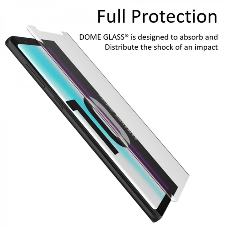 WHITESTONE DOME Γυαλί προστασίας Fullcover 3D 9H 0.33MM FULL CURVED για Samsung Galaxy S10 PLUS - ΔΙΑΦΑΝΟ