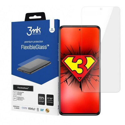 3MK Tempered Glass 7H FLEXIBLE GLASS for XIAOMI POCO X3 PRO, X3 NFC - CRYSTAL CLEAR