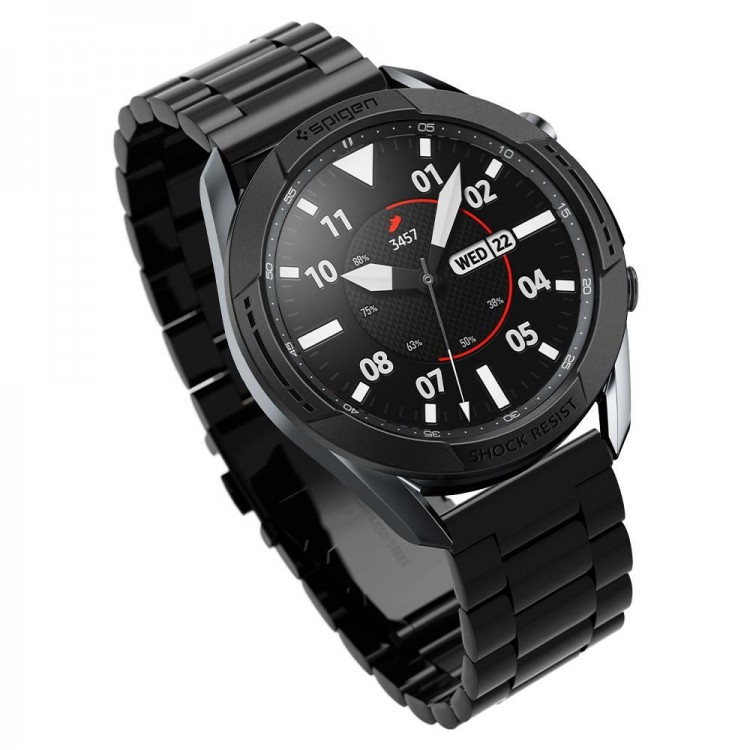 SPIGEN SGP CHRONO SHIELD Στεφάνι προστασίας για Samsung Galaxy Watch 3 45mm - Stainless Steel - ΜΑΥΡΟ - AMP02238