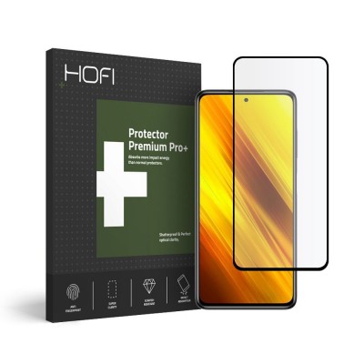 HOFI TEMPERED GLASS HYBRID PLUS FULL FOR XIAOMI POCO X3 PRO, X3 NFC - BLACK