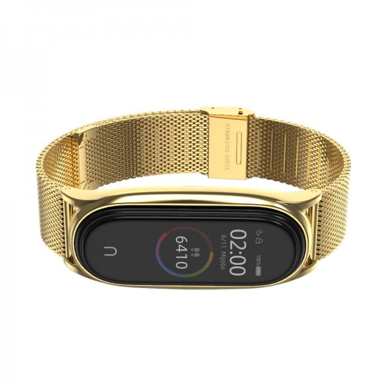 Tech Protect MILANESEBAND λουράκι για XIAOMI MI BAND 5 smartwatch - ΧΡΥΣΟ