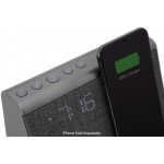 iHome Βάση Bluetooth με Dual Alarm ρολόι, Qi Ασύρματο Φόρτιστη και USB θύρα φόρτισης - ΜΑΥΡΟ - iBTW39