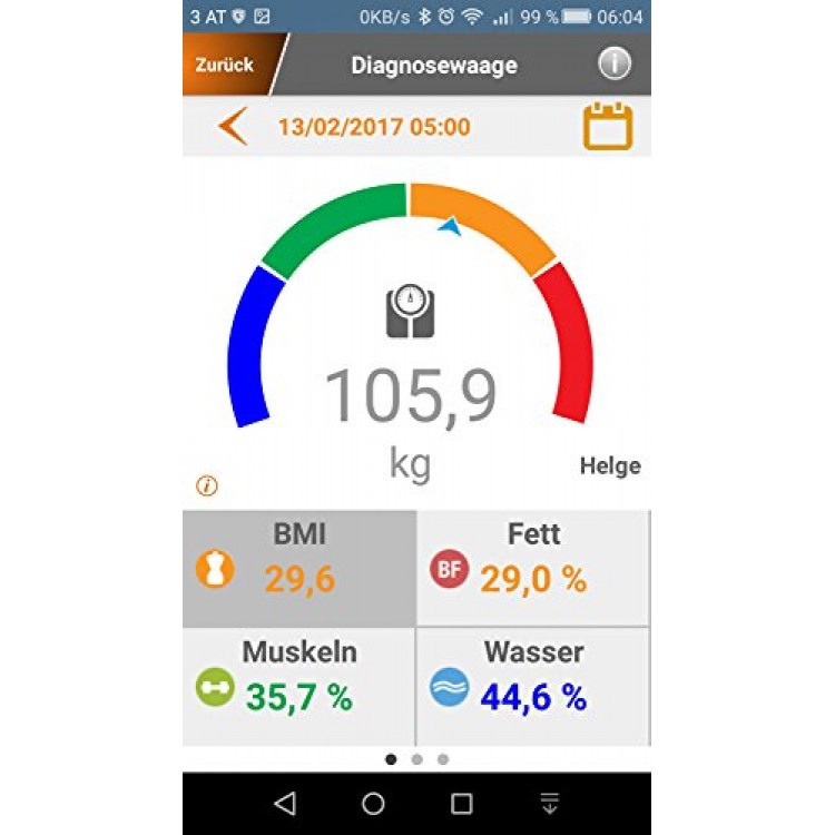STAYFIT Smart Ζυγαριά ακριβείας Bluetooth Διαγνωστική για Smartphones και Tablet - B2B-SC-1