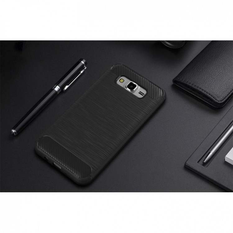 Θήκη TECH PROTECT CARBON για Samsung Galaxy J5 2015 - ΜΑΥΡΟ